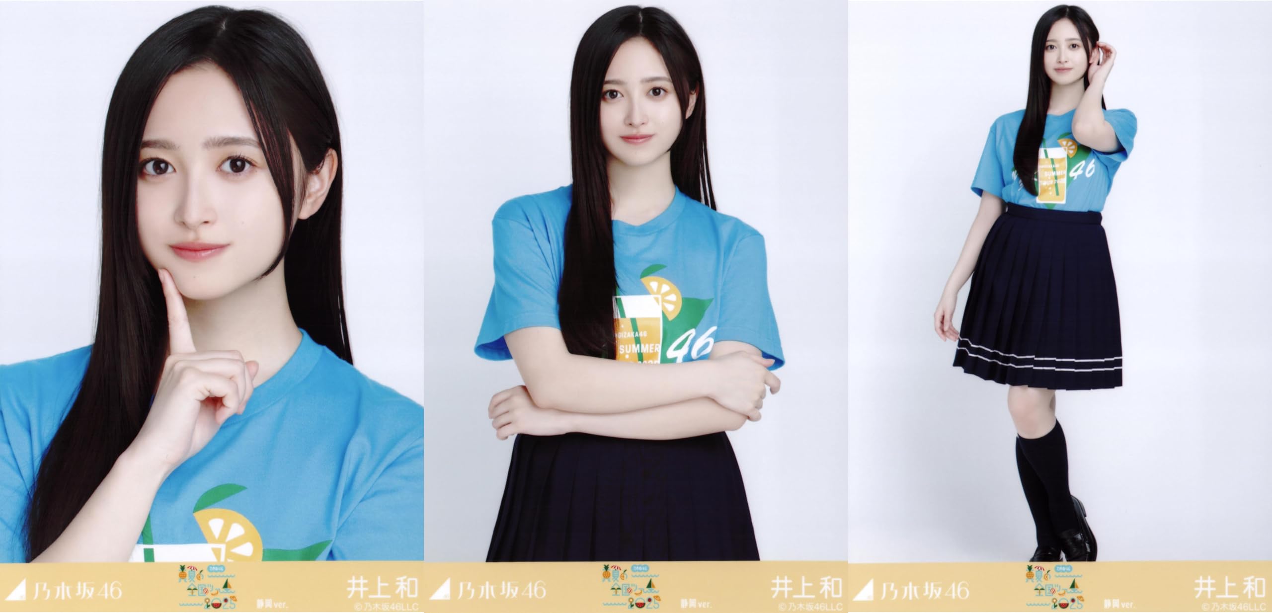 

Nogizaka46 Raw Photo Midsummer National Tour 2025 T-shirt Shizuoka ver. Complete set of 3 by Kazu Inoue