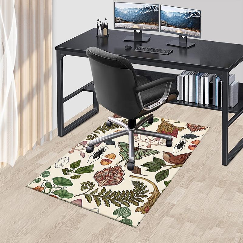 1PC Botanical Illustration Extra Large Non Slip Floor carpet, Office, family, bedroom, Studio   Large Area Rug Indoor Rugs, Vibrant Colors