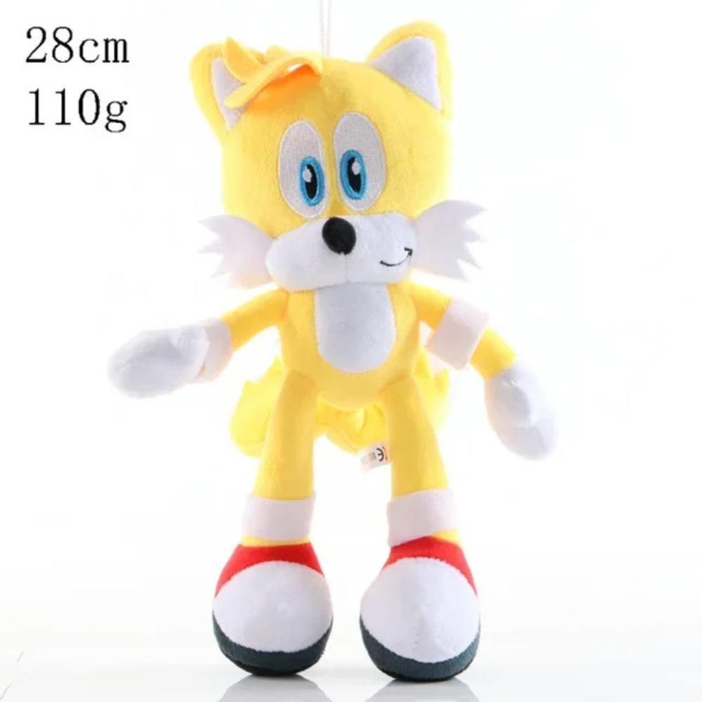 2025 New 25cm Super Sonic Action Doll Plush Toy Hedgehog Model Plush Doll Tarsnak Sofa Plushie Toys for Children's Birthday Gift