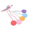 5Pcs 3 1 4 Inch Golf Wooden Tees With Anti Loss Rope Magnetic EVA Foam Multi Color Expression Pattern