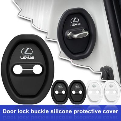 4pcs Car Door Lock Protect Cover Silica Gel Case Car Accessories For ES300 RX330 RX300 GS300 IS250 IS200 CT200h NX RX