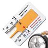 Tire Tread Depth Gauge 0-20mm Tire Tread Depth Gauge Adjustable Reading Gauge Portable Tire Tread Inspector For Car Truck Motor