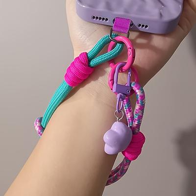 Langlebiges Doppelzweck-Nylon-Handy-Lanyard und Armband Modisches Accessoire mit Stern-Anhänger | Geeignet für Outdoor-Aktivitäten