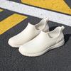 Fashionable Women's Spring And Autumn Rain Shoes, Casual, Lightweight, Waterproof, Non Slip, Kitchen Car Wash Work Rubber Shoes
