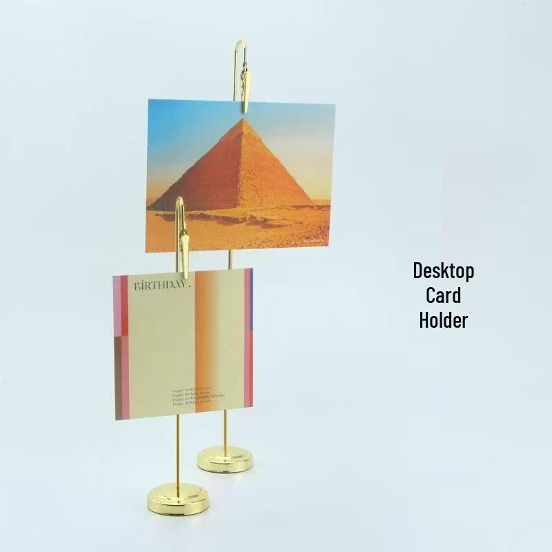 Elegante vertikale Memo-Clips aus Metall – Personalisierter Tischkartenhalter & Fotoaussteller