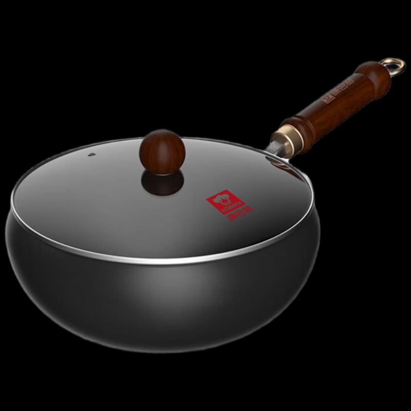 KOBACH 24cm Fine Iron Non-Coated Stir-fry Wok