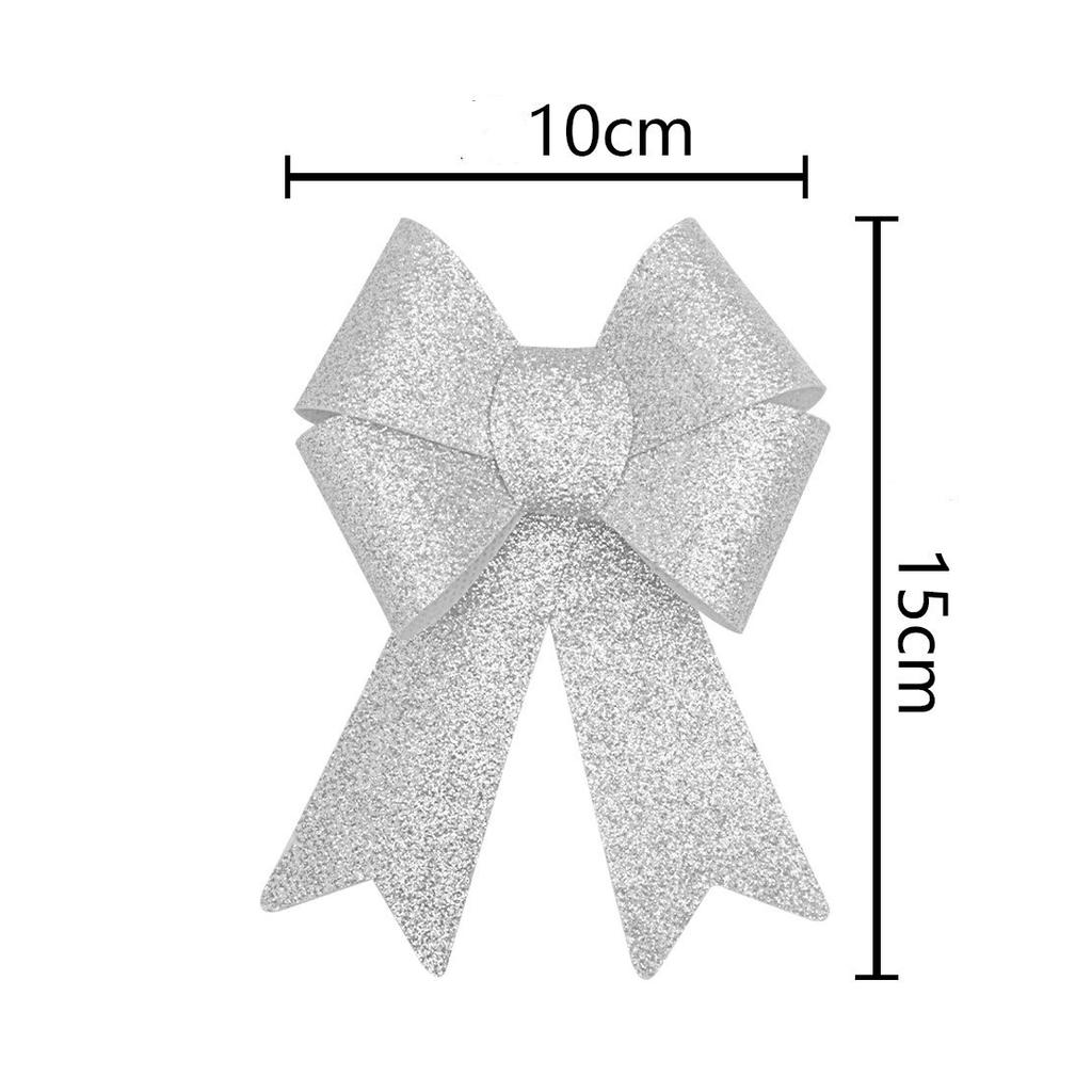 Christmas Bow Red Gold Xmas Tree Large Bowknot For Home Decoration Wedding Navidad New Year Party DIY Hanging Decor