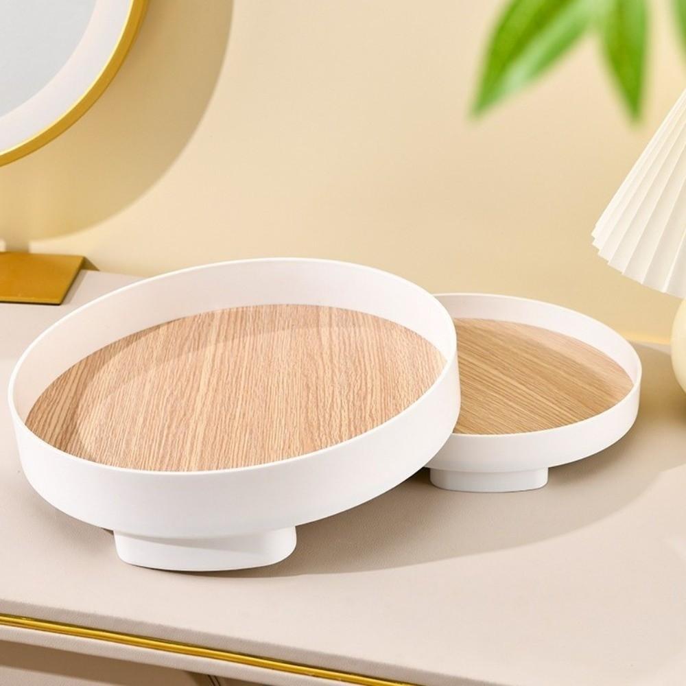 Round Fruit Storage Tray Nordic Style Sundries Organizer Desktop Organizer  Dressing Table