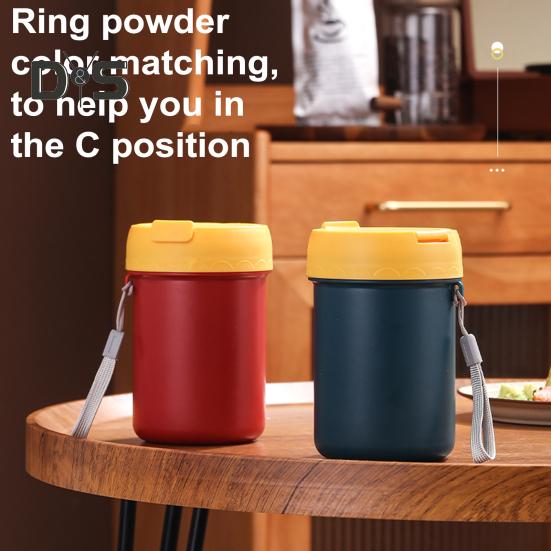 500ml izolovaný polévkový kelímek s přezkovým víkem Vakuová nádoba na potraviny Nepropustná nerezová nádoba na oběd s širokým hrdlem na horké jídlo