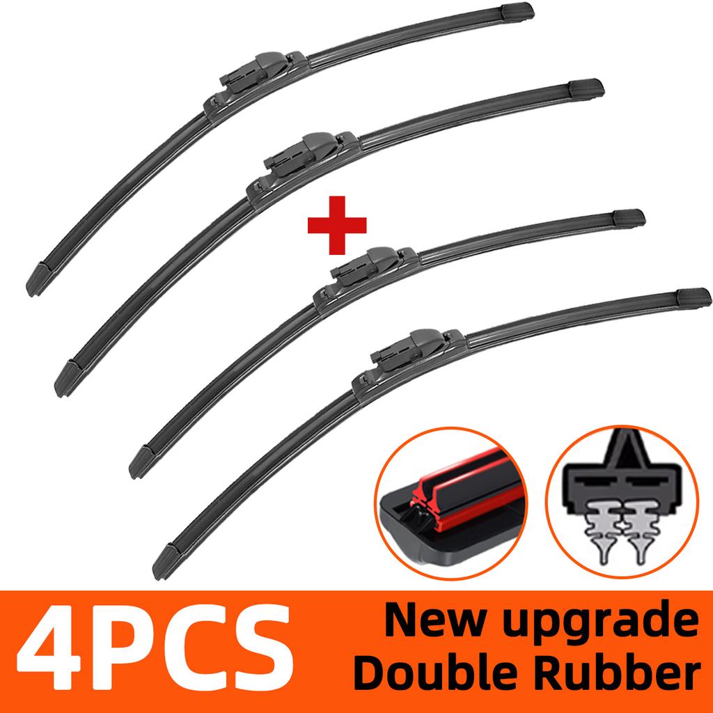 Car Wipers Double Rubber for Skoda Octavia A7 2012-2021 Front Brushes Cutter Automobiles Parts Accessories Windscreen Wipers Wear Parts