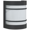 VidaXL Applique murale d'extérieur noir acier inoxydable, éclairage mural d'extérieur, lampe murale de jardin, applique 4006298