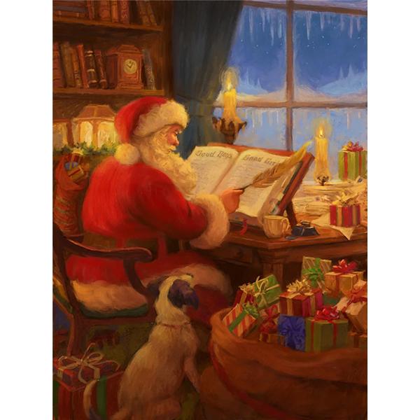 Pintura de Diamantes 5D DIY Bordado de Diamantes Imagen de Papá Noel Punto de Cruz Mosaico Pegatina de Pared Regalo Decoración del Hogar