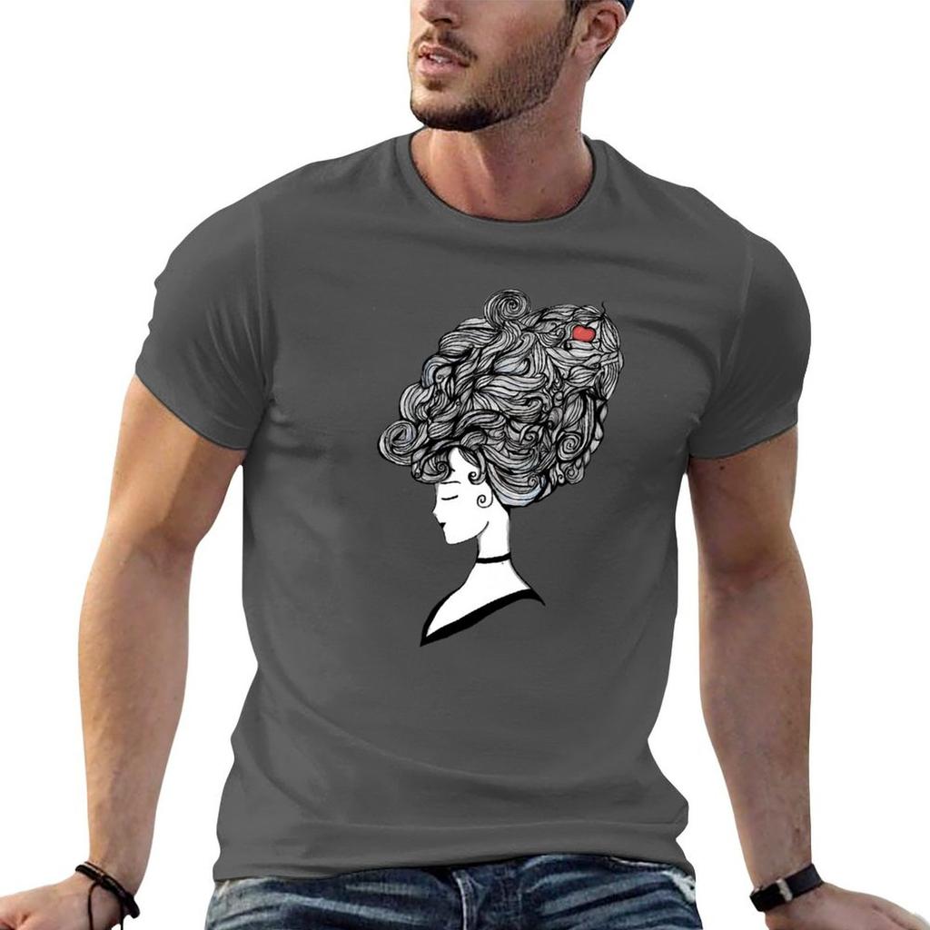 Let Them Eat Cake Tshirt Art Pattern Printed Casual Top