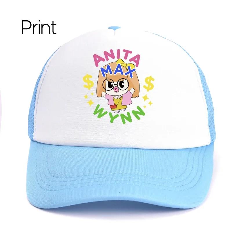 ANITA MAX WYNN Baseball Cap for Unisex Women Hip Hop Cartoon Print Mesh Hat Cute Trucker  Hat Casquette Gorras Bone