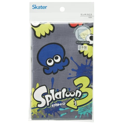 Skater Children's Lunch Box Lunch Cloth 43 x 43cm Kids Made in Japan Splatoon 3 Boys KB4