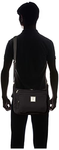 Anello Grande Cinnamon Shoulder Bag, A4 Size, 10 Pockets, GTM0334, Black