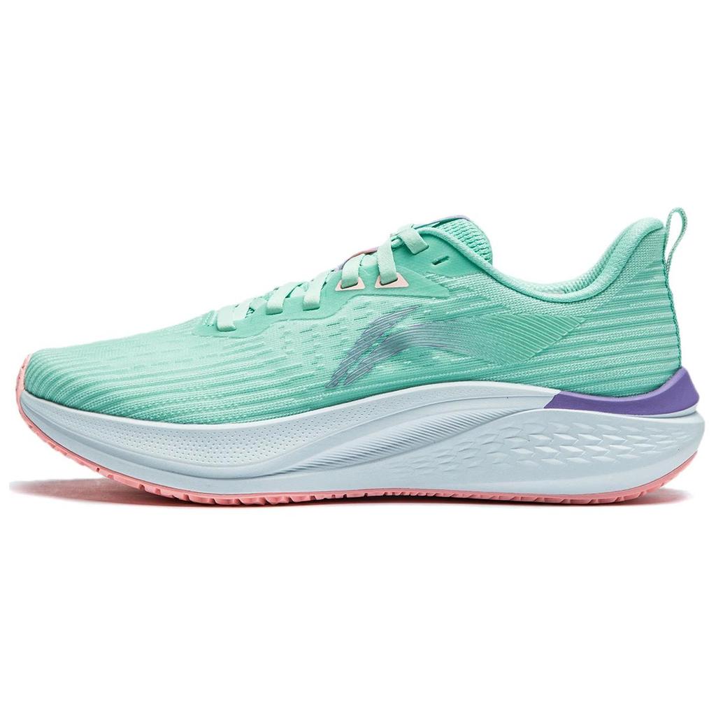 New LiNing Red Hare 7 Cushioning, Slip Resistant, Lightweight Low Top Running Shoes Women's Aqua Green ARPU004-26