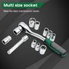 72 Tooth Ratchet Wrench Socket Set Auto Tools Set Motorcycle Car Repair Hand Tools Spanner Sleeves Head Auto Repairing Kit