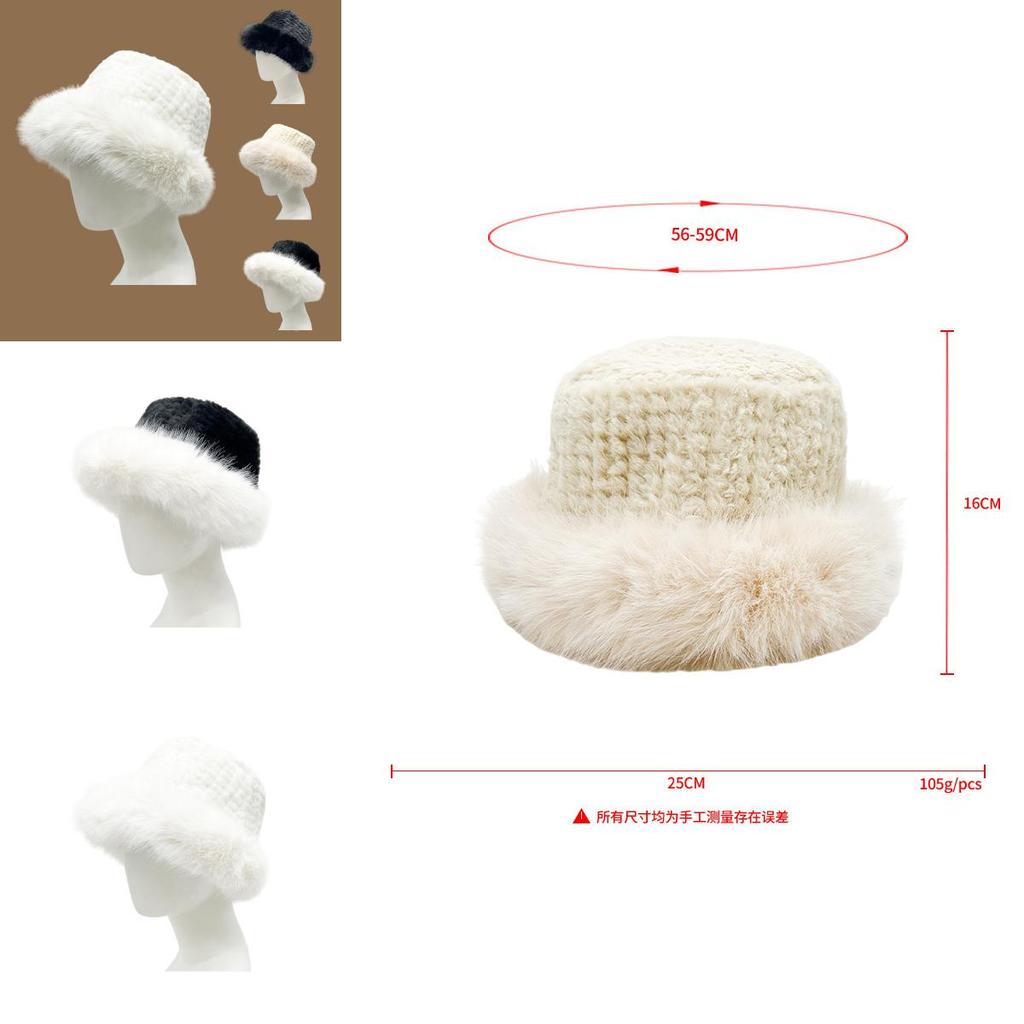 Stylish Winter Plush Fisherman Hat For Women Warm Ear Covering Sweet Cap For Cold Weather Wear