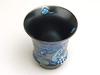 Sake cup (guinomi) - Arita ware, Emperor Dragon design, curved shape, Japanese sake glass, Made in Japan.