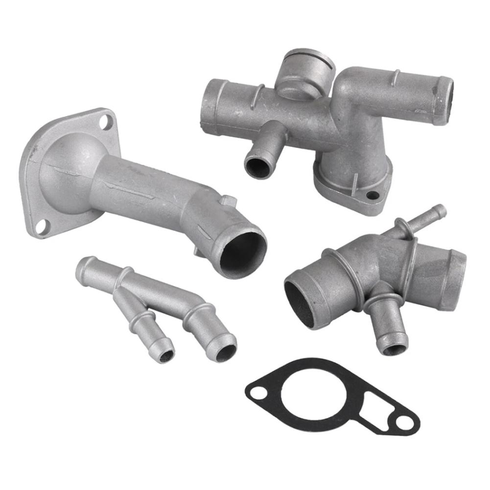 Coolant Hose Flange Thermostat Housing Engine Cooling System Repair Aluminum Construction Perfect Fit For GOLF 1.8T China Mainland