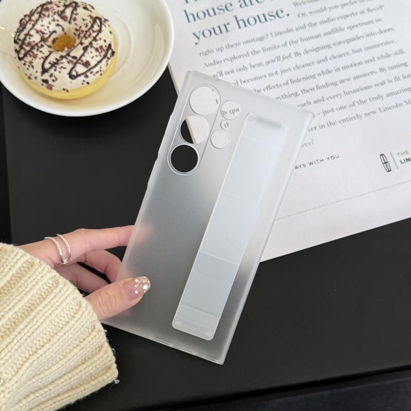 Suitable for Samsung S24ultra Mobile Phone Case Liquid Silicone S25 S23 Full inclusive Wristband Protection Case