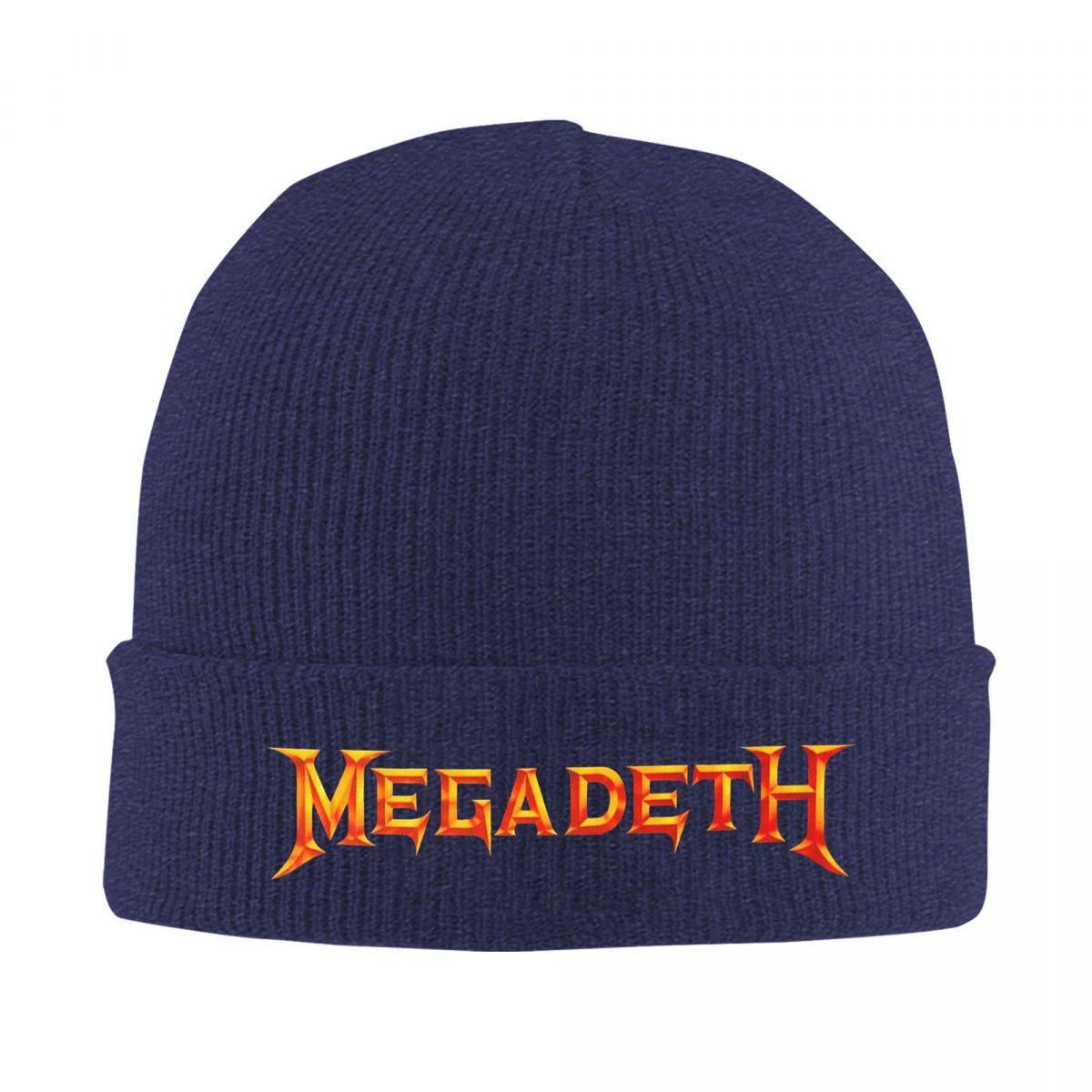 

Megadeths Logo Warm Knitted Cap Winter Knit Bonnet Hat Skullies Beanies Hip Hop Caps for Unisex One Size