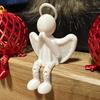 Small Christmas Tree Movable Joints Tabletop Christmas Tree Ornaments Home Decor Sculpture for Holiday Indoor Entryway Bedroom