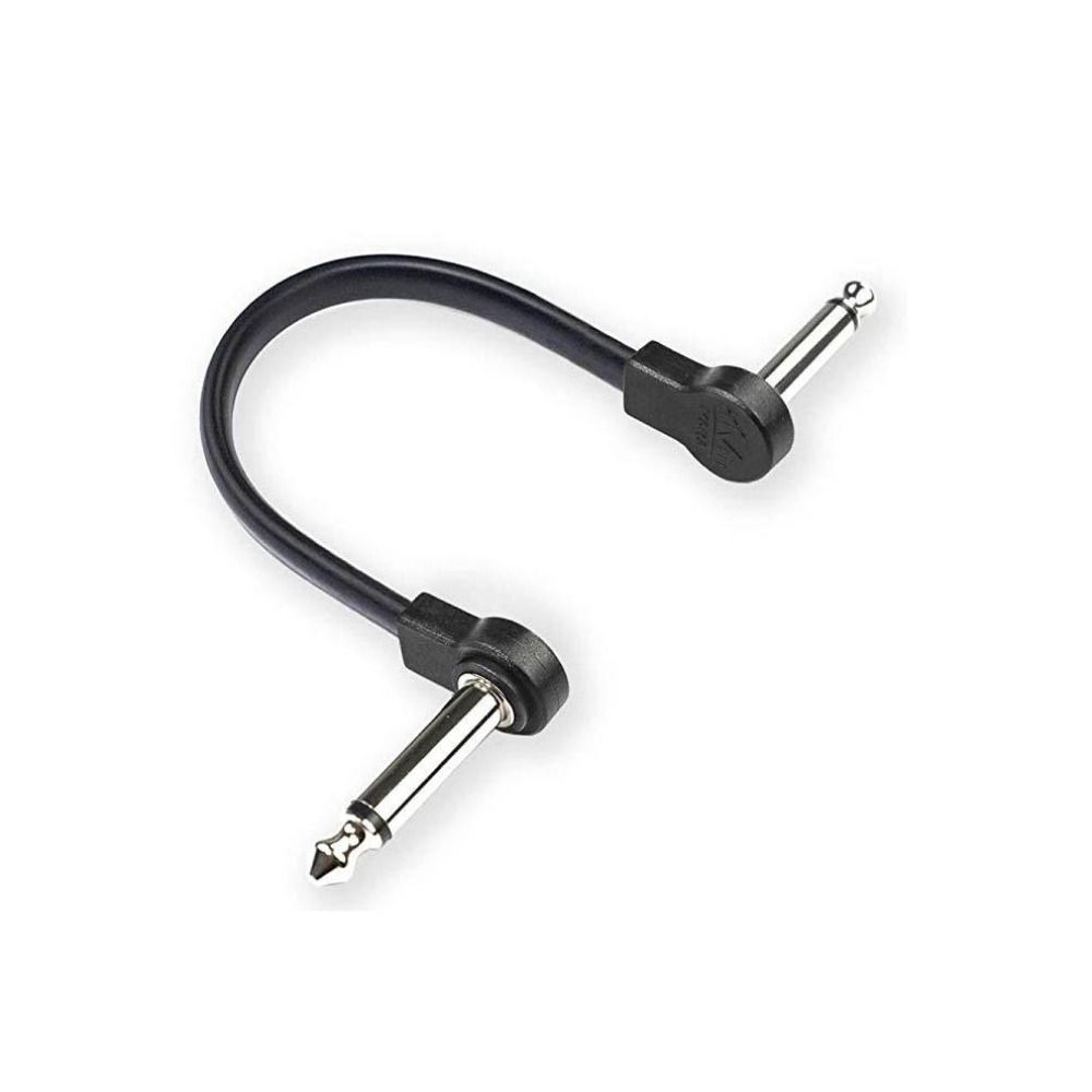 

10/15/20/30/50см Патч-кабель для педали эффектов Круглая головка Аудиокабель Провода Новый разъем Штекер Black-10cm