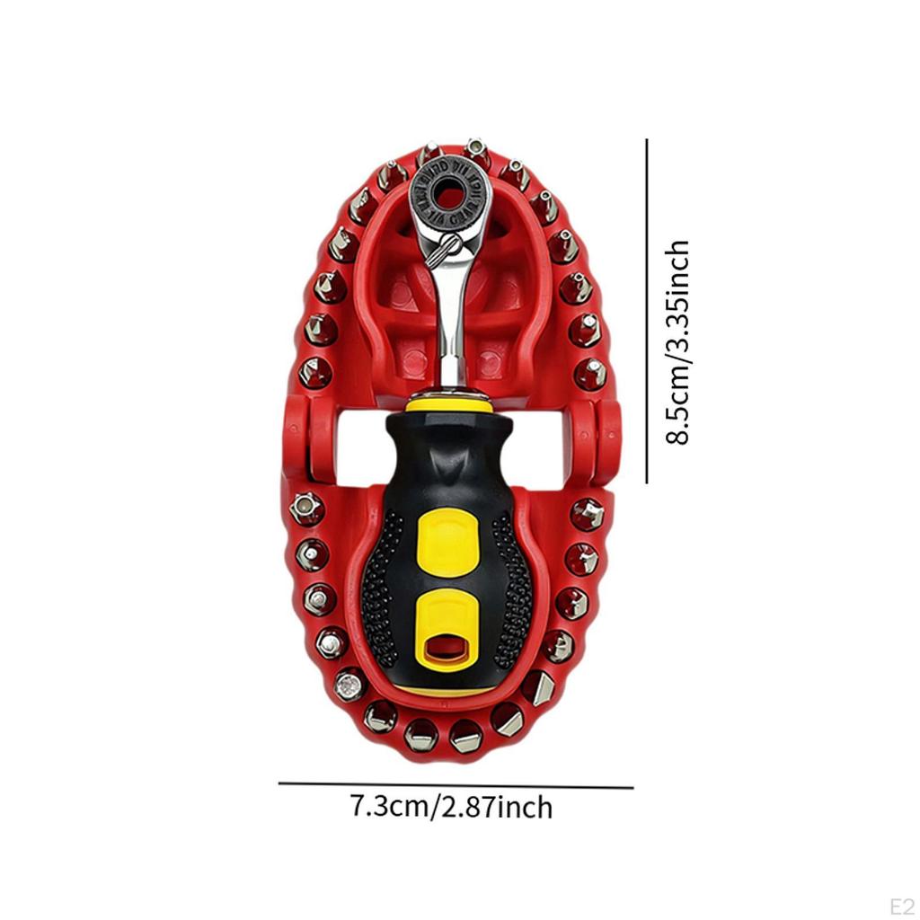 Screwdriver Bit Set Holder Low Profile Handy Tools Mini for Men Diyers