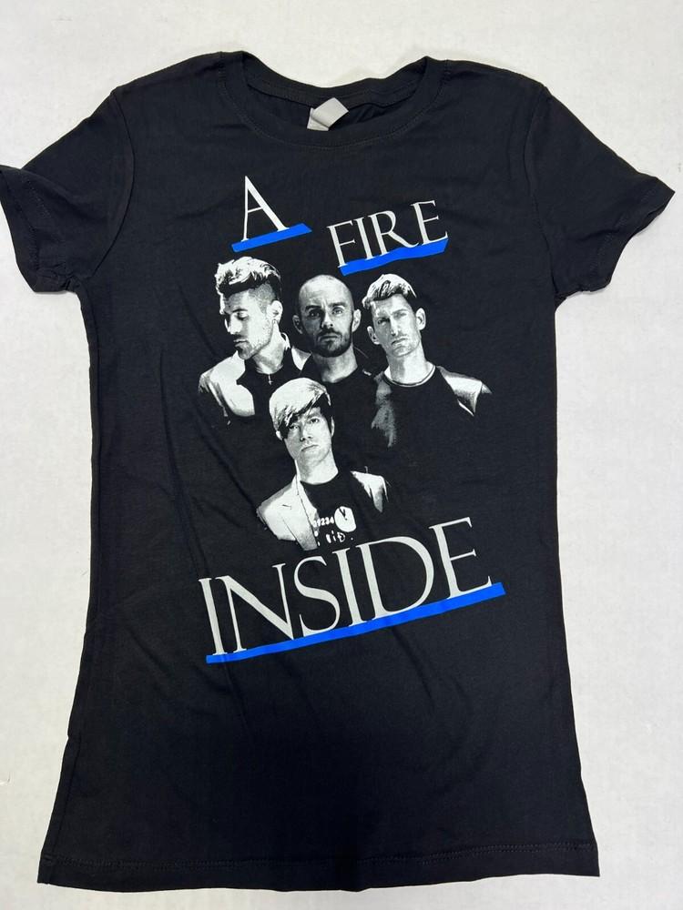AFI A FIRE INSIDE FACE TEE BLACK TSHIRT OFFICIAL GIRL`S SIZE AFI BAND NEW Unisex T-Shirt Graphic Tee S