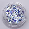 6 Boxes Chameleon AB Color Nail Sequins Set Triangle Rhombus Colorful Flakes Nail Art Decorations