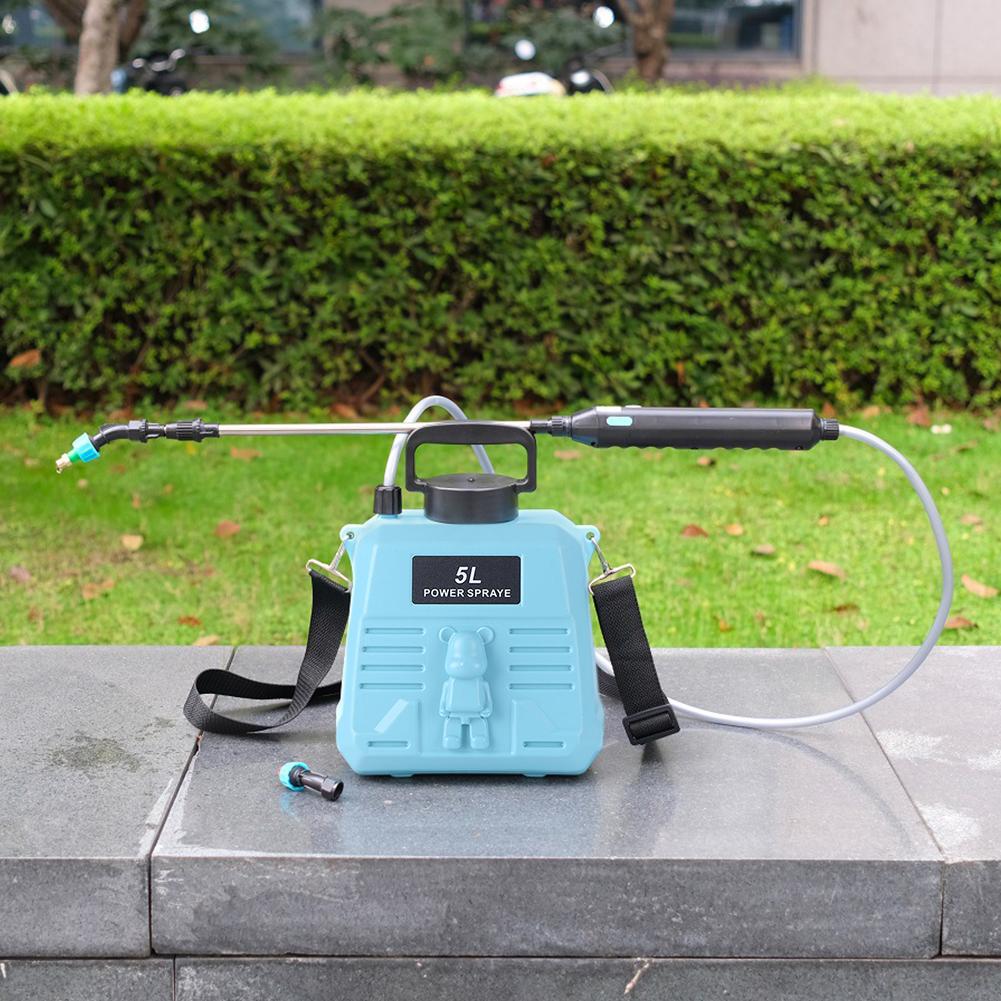5L Elektrischer Gartensprüher mit Teleskopstange Elektrischer Pflanzen Sprüher Wiederaufladbarer Handheld Pflanzen Sprenger Garten Bewässerungswerkzeug