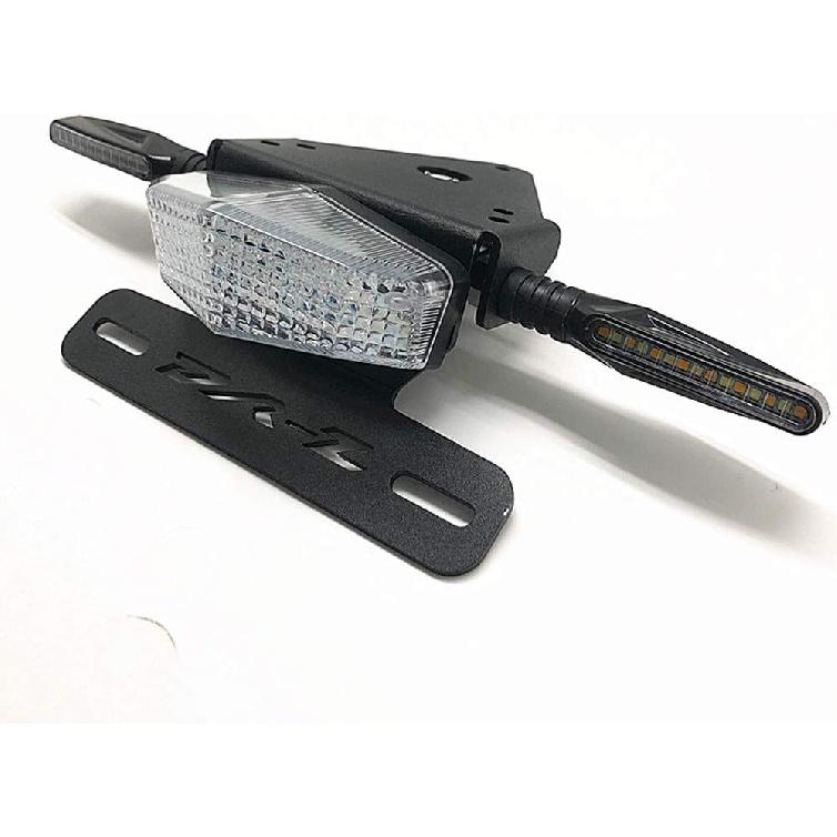 

License Plate Holder Fender Eliminator Rear Tail Tidy LED Brake Lights Turn Signal compatible with Suzuki DRZ400 S/SM DR-Z (Red) чистый