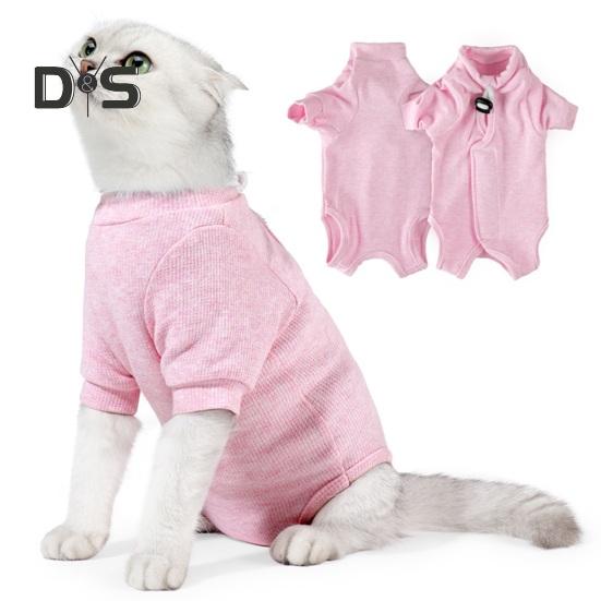 Cat Neutering Suit Pet Weaning Suit Surgery Recovery Clothes Anti Licking Kitten Jumpsuit Breathable Pet Sterilization Vest