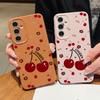 Cherry Fruits Case For Samsung Galaxy A56 A55 A54 5G A53 A52 A14 A34 A15 A25 A35 A16 A26 A36 S21 FE S22 S23 S24 S25 Ultra Capa