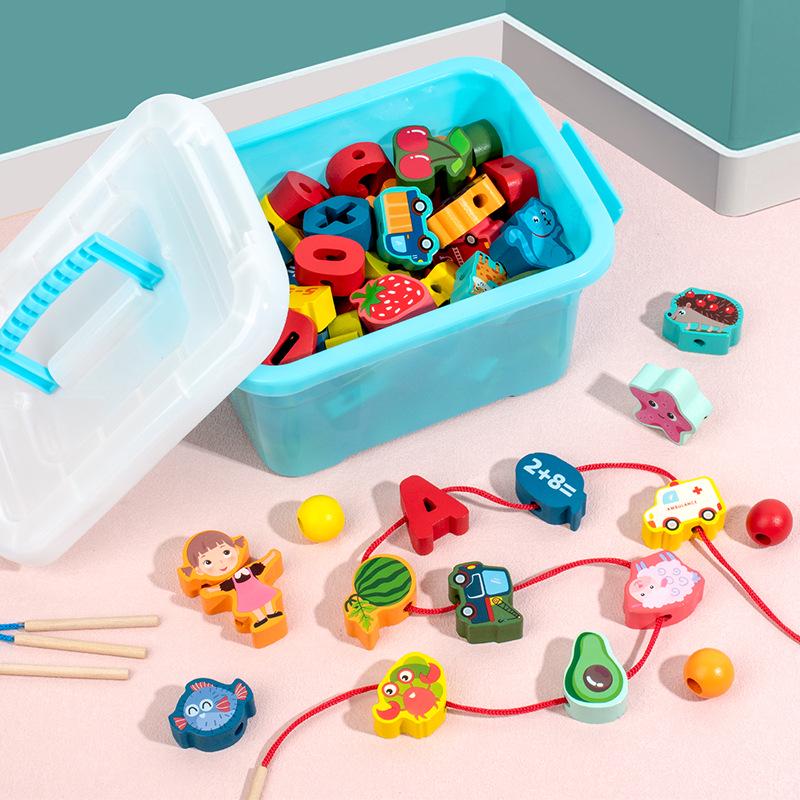 

CPC Baby Fine Motor Skills Bead Toy: Toddler Threading & Concentration Blocks