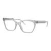 Armani Original Design Acetate Cat Eye Optical Glasses Women's Transparent Gray