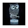 Touch Switch Table Desk Lamp Kid Fashion 3D Owl LED Night Light Bedroom Decor Xmas Gifts