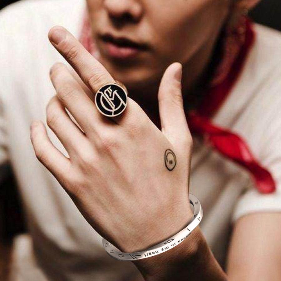 Vintage Twisted Open Bangle For Men Viking Wrap Bracelet Couple Jewelry Hiphop Rock Cool Riding Hand Accessories Gift For Lovers