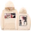 Japanese Anime Darling In The Franxx Zero Two Hiro Graphic Hoodies Autumn Winter Fleece Streetwear