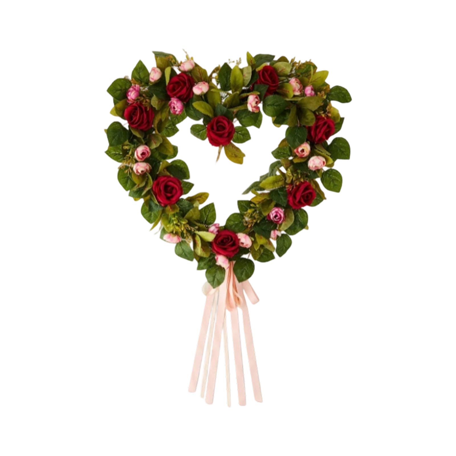 55cm Rose Valentine s Day Heart-Shaped Wreath