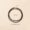 Colorful Double Layer Natural Stone Stackable Necklace for Women Handmade Beads Choker Necklaces Bohemia Summer Jewelry