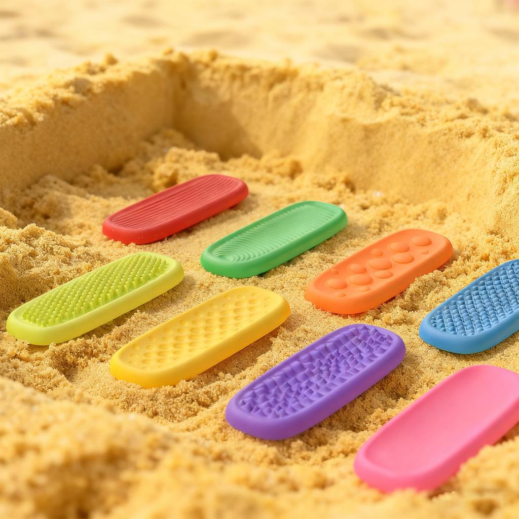 Children's Decompression Toy Colorful Sensory Strips Suction Cup Double-sided Sensory Strips