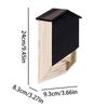 Outside Bat Habitat House Wood Shelter For Bat Colony Reusable Bat Box House Wooden Decoration For Hibernation Wooden Bat Nest