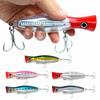 4PCS Large Size Top Water Popper Lure 12cm 43g Large Popper Seal Lure  Freshwater Fishing