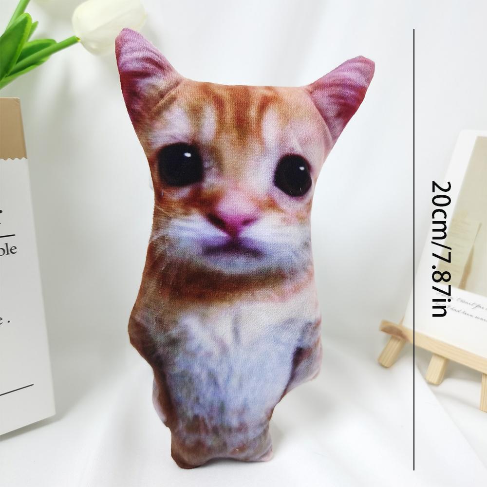 Cute El Gato Cat Plush Toys Wowwow Cat Dolls Plushies Simulation Happy Cat Plush Toys Birthday Holiday Gift Kids Room Decoration