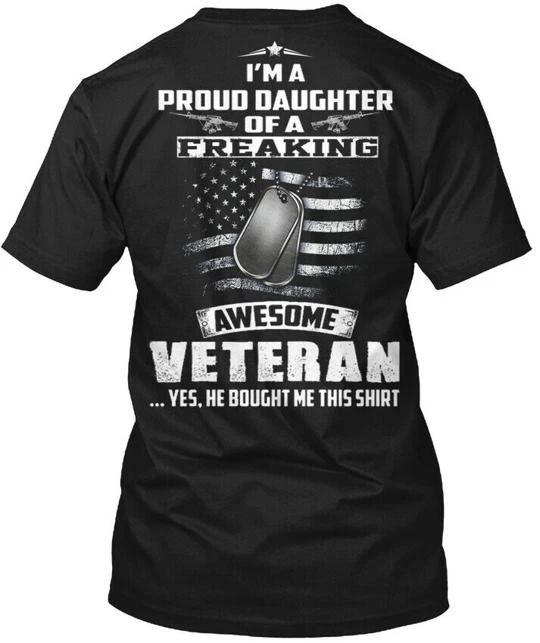

Veterans Wife Gift For Veteran Husband T shirt Made in the USA Size S to 5XL L
