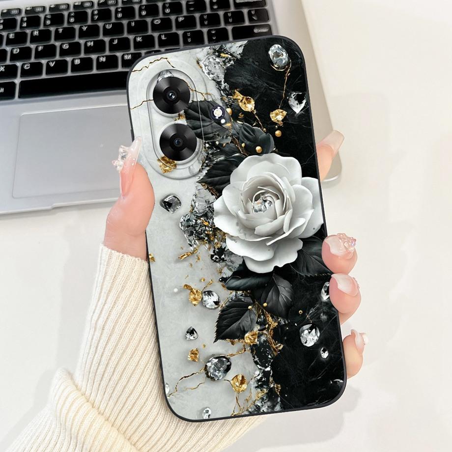 Miękkie Silikonowe Etui Na Telefon Dla Realme Note 60 60x / Realme C61 Indie Narzo N61 Etui Kreskówkowe Zwierzęta Kwiaty Modne Drukowane Pokrowiec