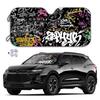 Universal Front Windshield Aluminum Foil Sunshade - Easy Installation & Storage